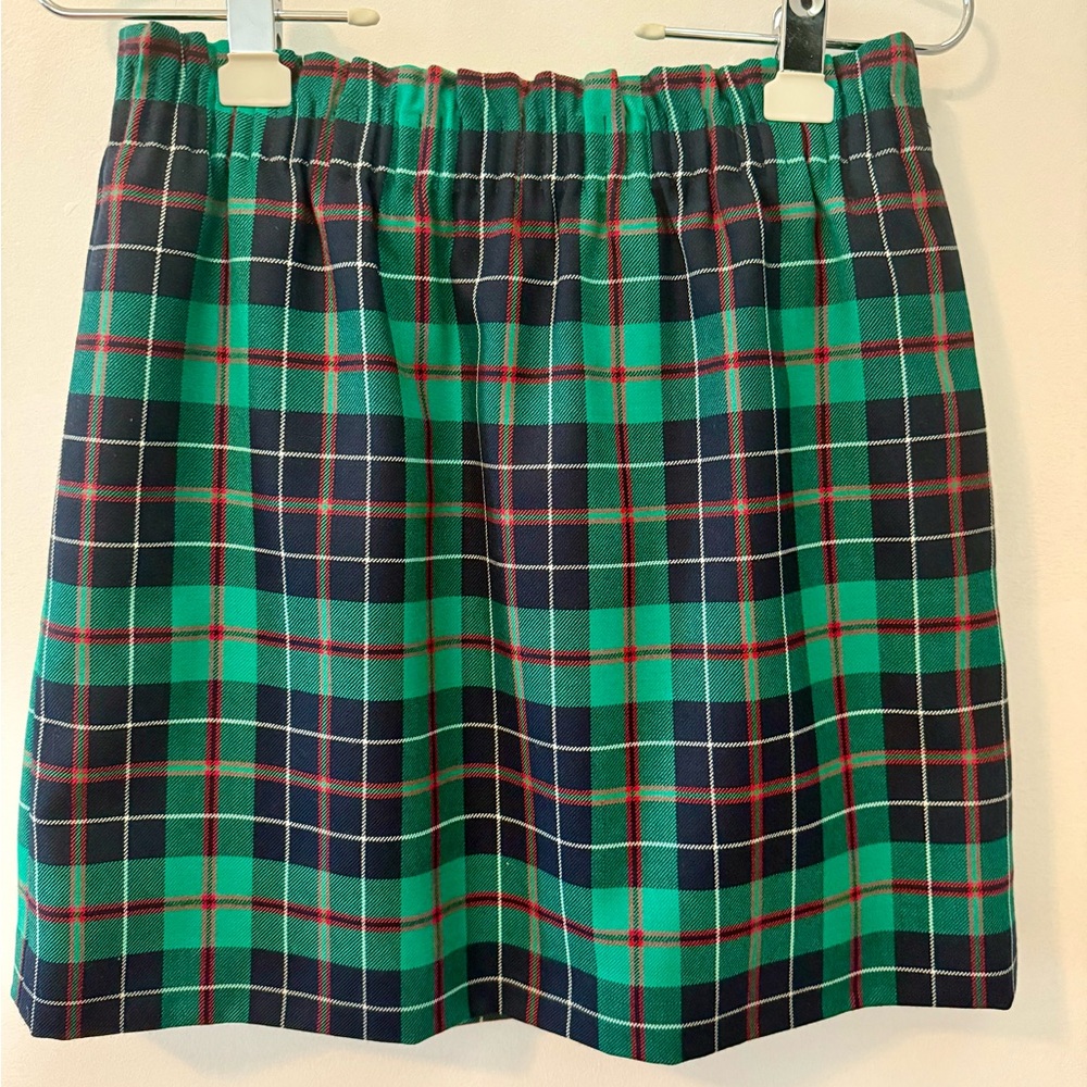 J. Crew Women’s Tartan Plaid Skirt, Green, Blue, size 0